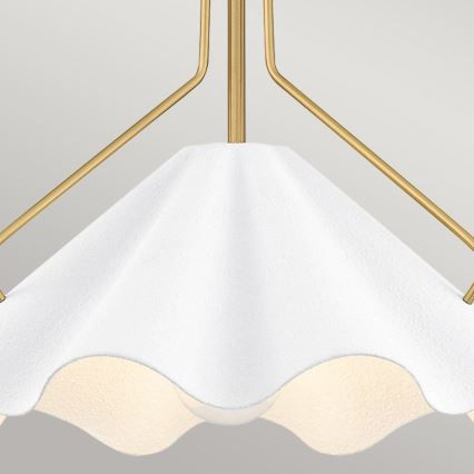 Quoizel - Luster na šipci MEJIA 1xE27/60W/230V prečnik 35,6 cm mesing