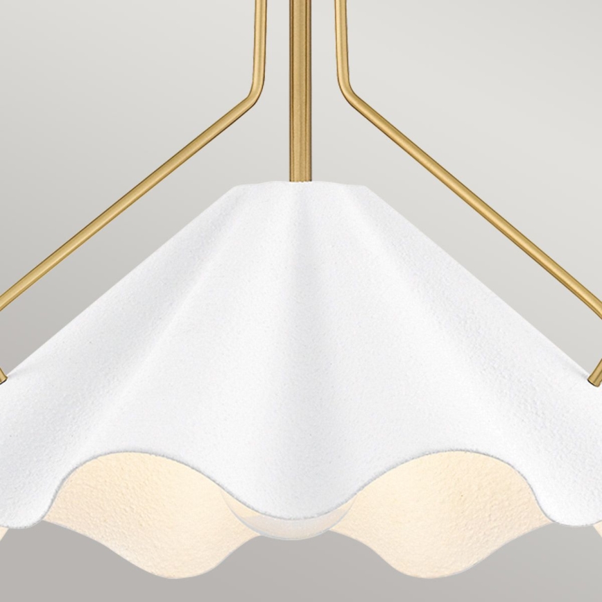 Quoizel - Luster na šipci MEJIA 1xE27/60W/230V prečnik 35,6 cm mesing
