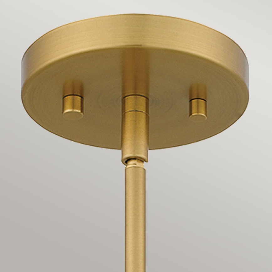 Quoizel - Luster na šipci MEJIA 1xE27/60W/230V prečnik 35,6 cm mesing
