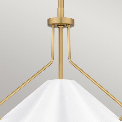 Quoizel - Luster na šipci MEJIA 1xE27/60W/230V prečnik 35,6 cm mesing