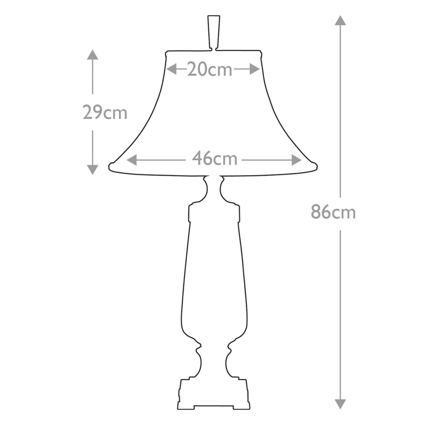Quoizel - Stona lampa MONTEVERDE 1xE27/60W/230V