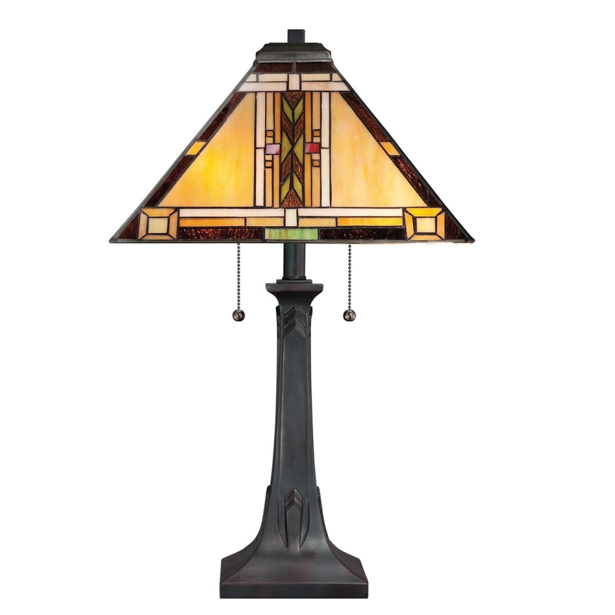 Quoizel - Stona lampa Tiffany NAVAJO 2xE27/60W/230V