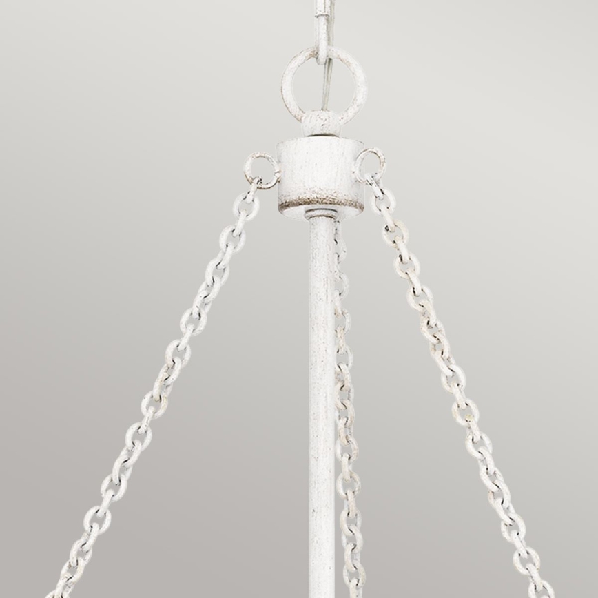 Quoizel - Luster na lancu WAYLON 4xE27/60W/230V prečnika 50,4 cm braon/bela