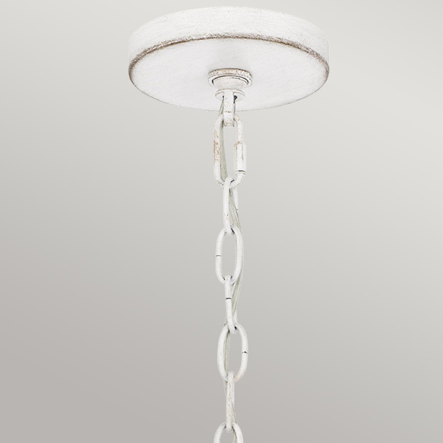Quoizel - Luster na lancu WAYLON 4xE27/60W/230V prečnika 50,4 cm braon/bela