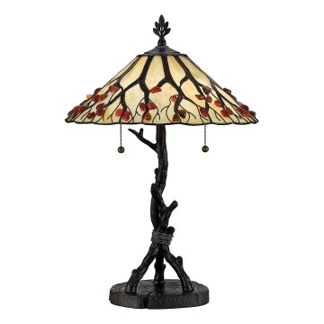 Quoizel - Stona lampa Tiffany WHISPERING 2xE27/60W/230V