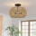 Quoizel - stropna svetiljka CASABLANCA 3xE27/60W/230V braon