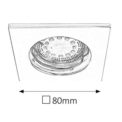 Rabalux - Komplet od 3 LED ugradnih svetala za kupatilo 1xGU10/3W/230V IP44