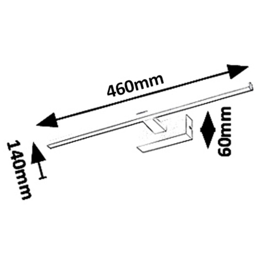 Rabalux - LED osvetljenje za kupatilsko ogledalo LED/8W/230V IP23