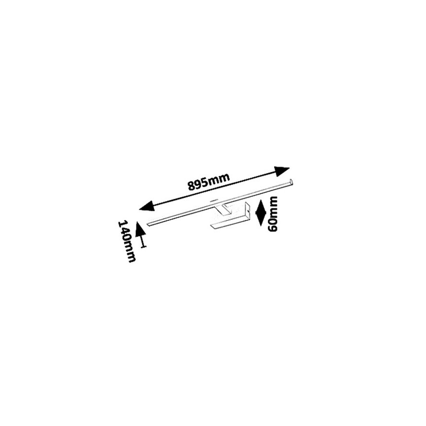 Rabalux - LED osvetljenje za kupatilsko ogledalo ALBINA LED/18W/230V IP23