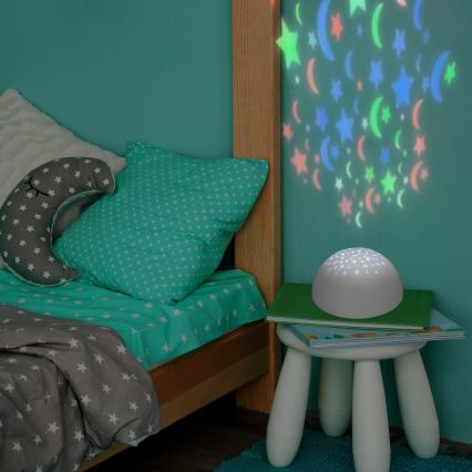Rabalux - LED noćno svetlo RGB LED/0,5W/3xAA