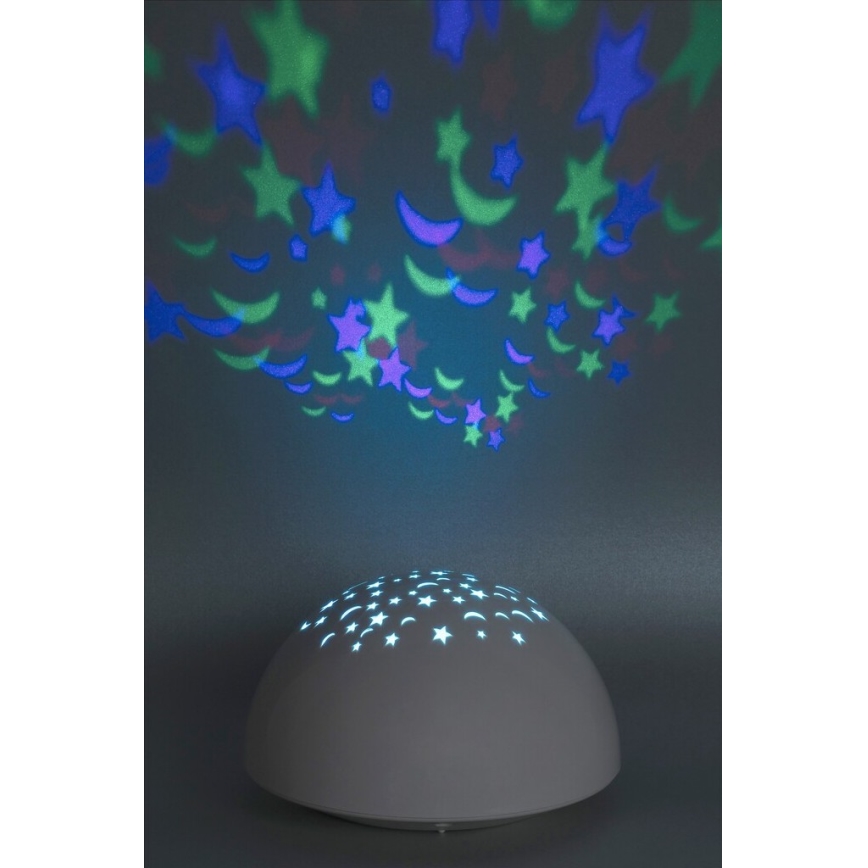 Rabalux - LED noćno svetlo RGB LED/0,5W/3xAA