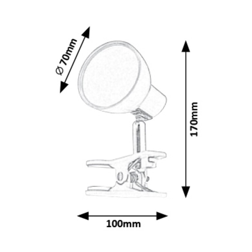 Rabalux - LED lampa sa klipom LED/5W/230V