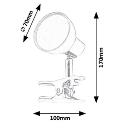 Rabalux - LED lampa sa klipom LED/5W/230V