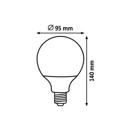 Rabalux  - LED sijalica G95 E27/15W/230V 4000K