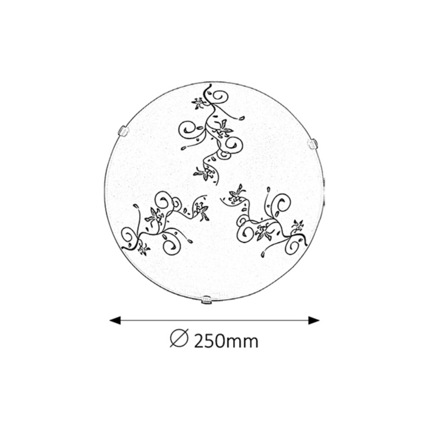 Rabalux - Plafonsko svetlo 1xE27/60W/230V
