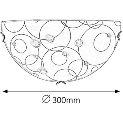 Rabalux - Zidna lampa 1xE27/60W/230V