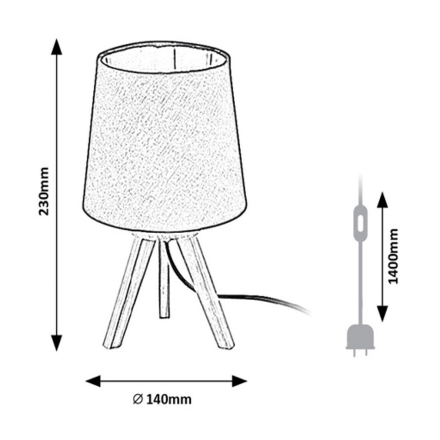 Rabalux - Stona lampa 1xE14/25W/230V bež