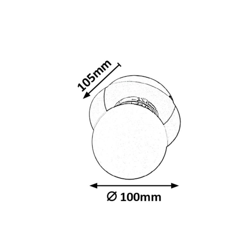 Rabalux - Kupatilsko zidno svetlo 1xG9/28W/230V IP44