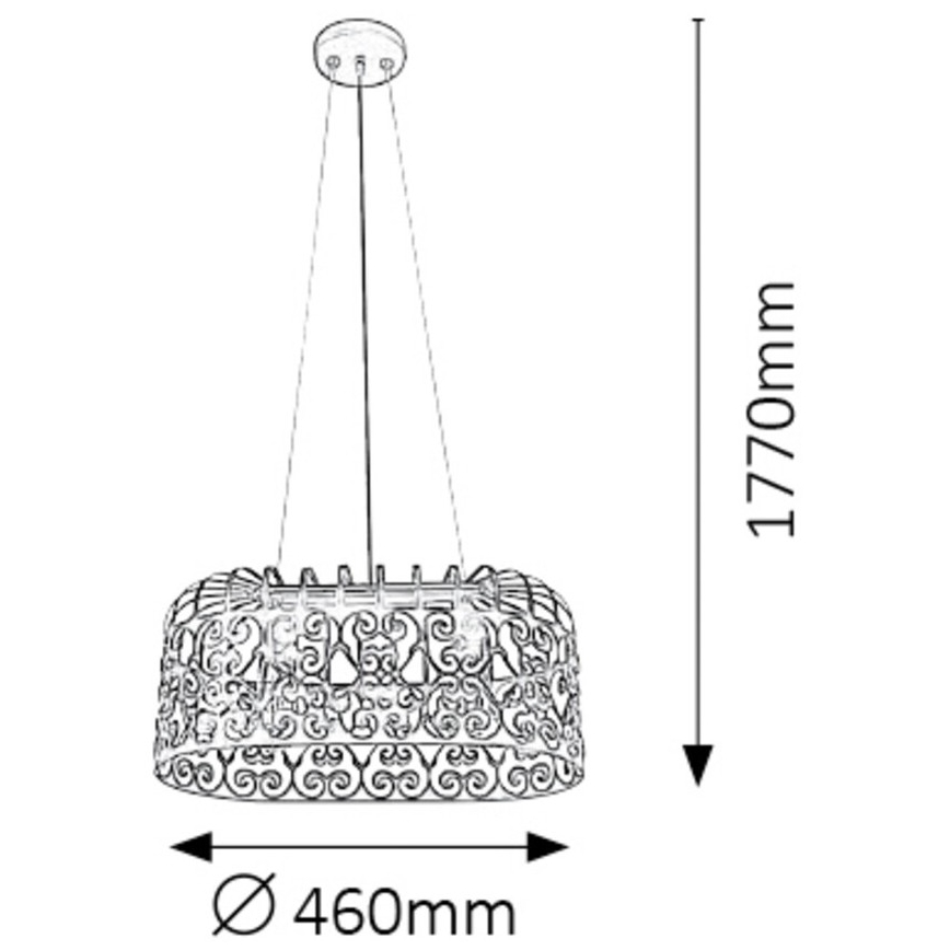 Rabalux - Luster 2xE27/60W/230V crna