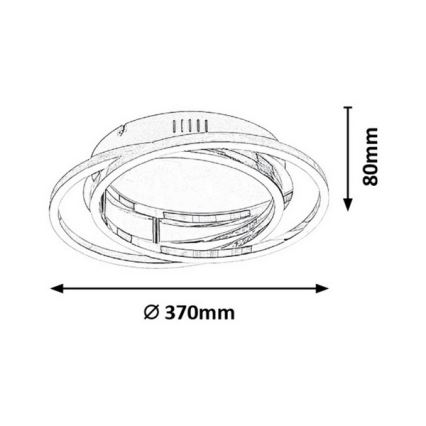Rabalux - LED plafonsko svetlo LED/30W/230V, prečnika 37 cm
