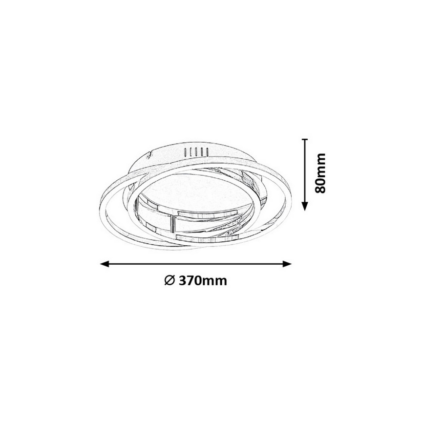 Rabalux - LED plafonsko svetlo LED/30W/230V, prečnika 37 cm