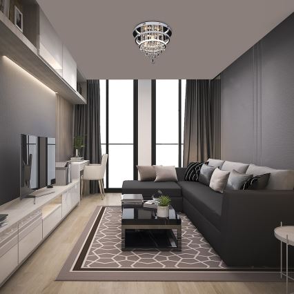 Rabalux 2237 - Kristalni plafonski luster PALLAS LED/32W/230V + 3xE14/40W