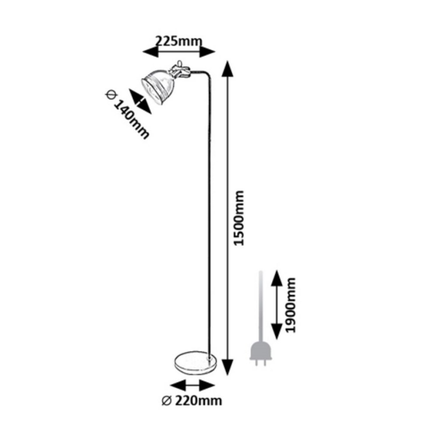 Rabalux - Stajaća lampa 1xE27/40W/230V bež