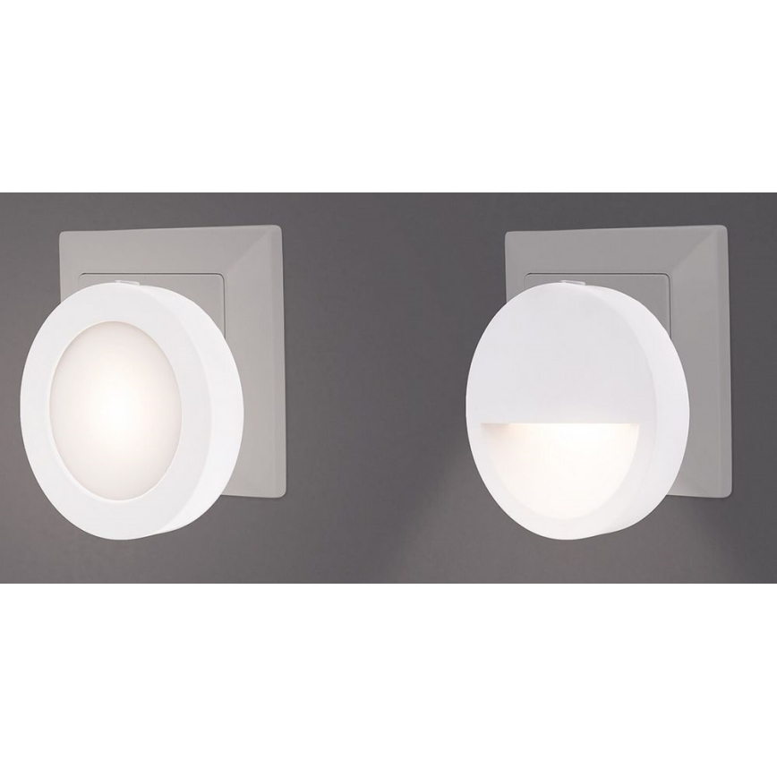 Rabalux - LED noćno svetlo sa senzorom LED/0,5W/230V, 3000K, prečnik 65 mm