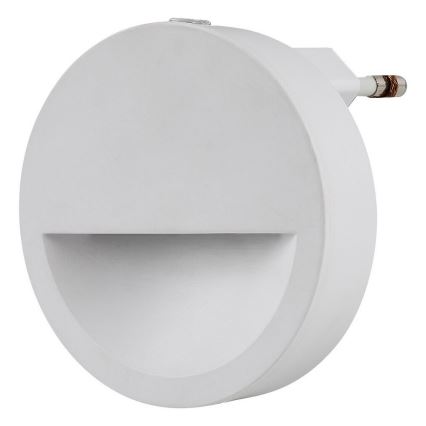 Rabalux - LED noćno svetlo sa senzorom sumraka, LED/0,5W/230V, 3000K, prečnik 65 mm