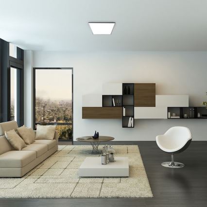 Rabalux - LED RGB prigušiva plafonska svetiljka LED/22W/230V Wi-Fi Tuya + daljinski upravljač 42x42 cm