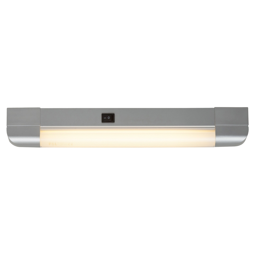 Rabalux - Svetlo za ugradnju ispod kuhinjskih elemenata BAND LIGHT 1xG13/10W/230V 39,5 cm srebrno
