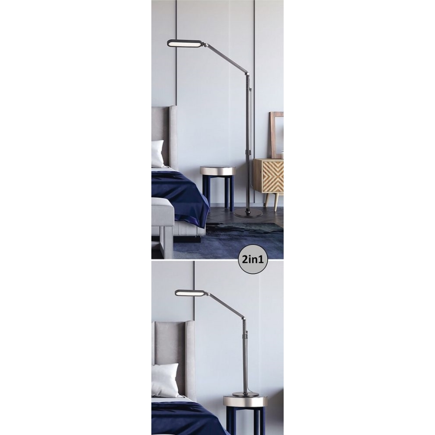 Rabalux - LED prigušiva dodirna stojeća lampa LED/13W/230V 3000-6000K crna