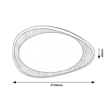 Rabalux - LED plafonsko svetlo LED/24W/230V Ø 45 cm