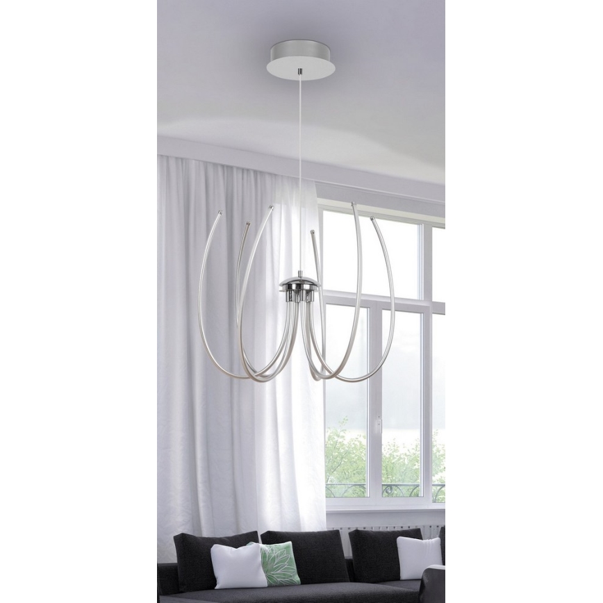 Rabalux- LED luster LED/62W/230V srebrna