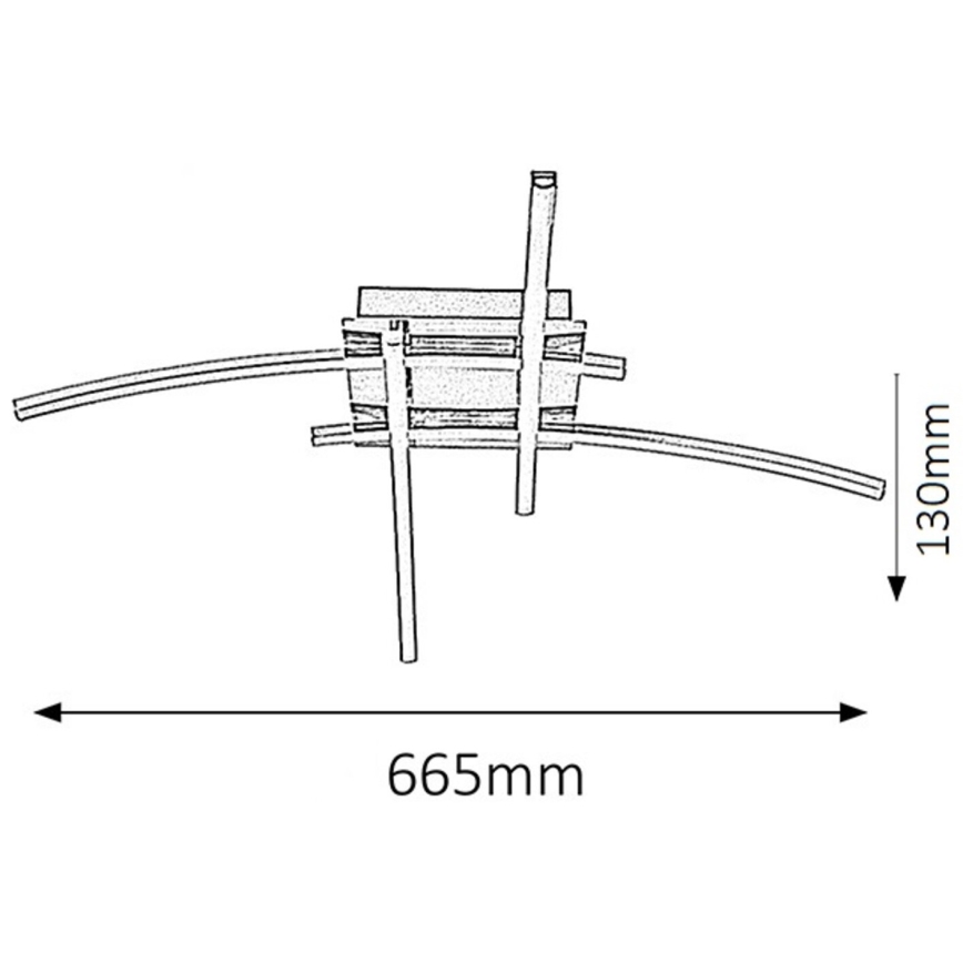 Rabalux - LED plafonsko svetlo 4xLED/6W/230V 48x66,5 cm