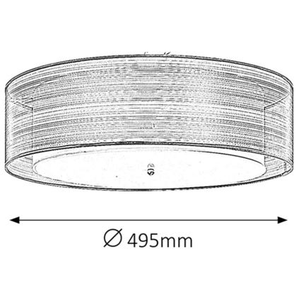 Rabalux - Plafonsko svetlo 3x E14/25W/230V, prečnika 49,5 cm