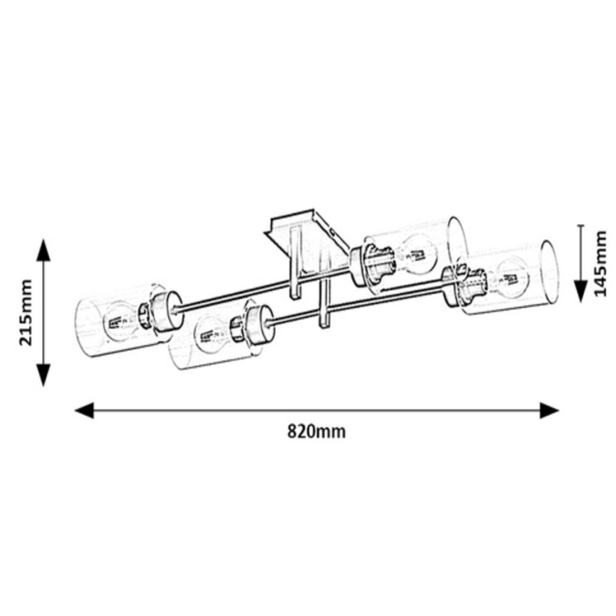 Rabalux - Plafonski luster 4xE27/40W/230V 21,5x82 cm