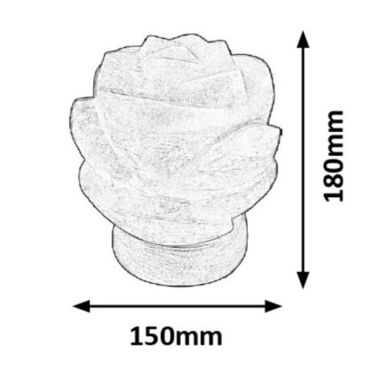 Rabalux - Lampa od soli 1xE14/15W/230V akacije 3,5 kg