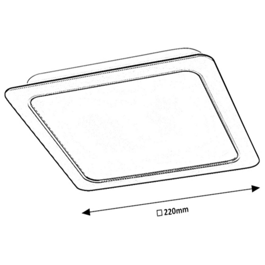 Rabalux - LED ugradno plafonsko svetlo LED/24W/230V 22x22 cm