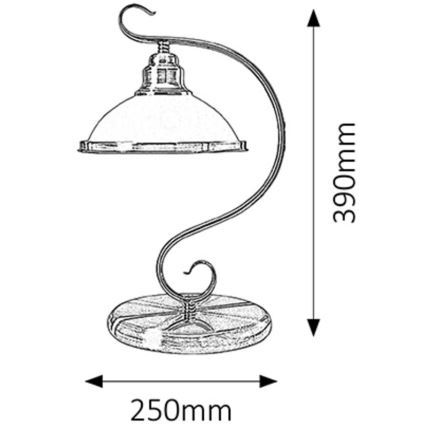 Rabalux - Stona lampa 1xE27/60W/230V