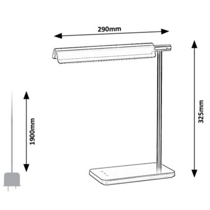 Rabalux - LED dodirna prigušiva stona lampa LED/7W/230V 3000K/4000K/6500K
