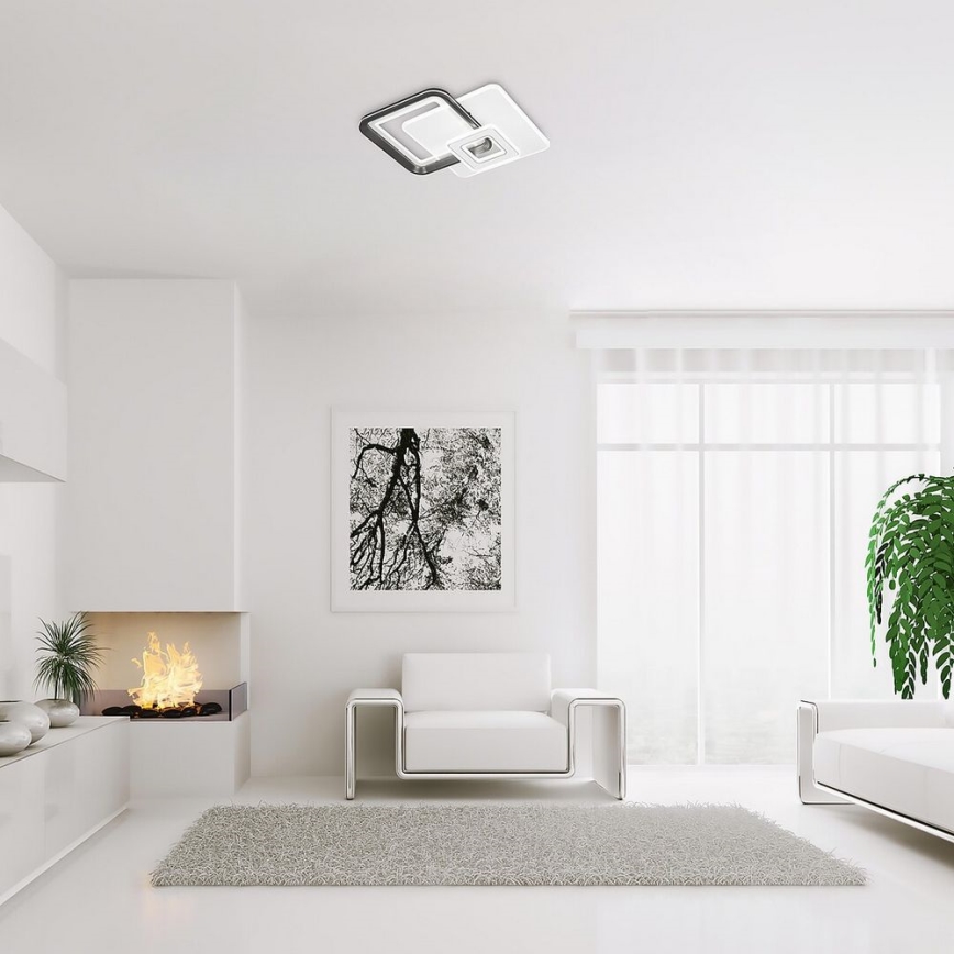 Rabalux - LED prigušiva stropna svetiljka LED/48W/230V 3000K/4000K/6000K + daljinski upravljač 49,5x49,5 cm