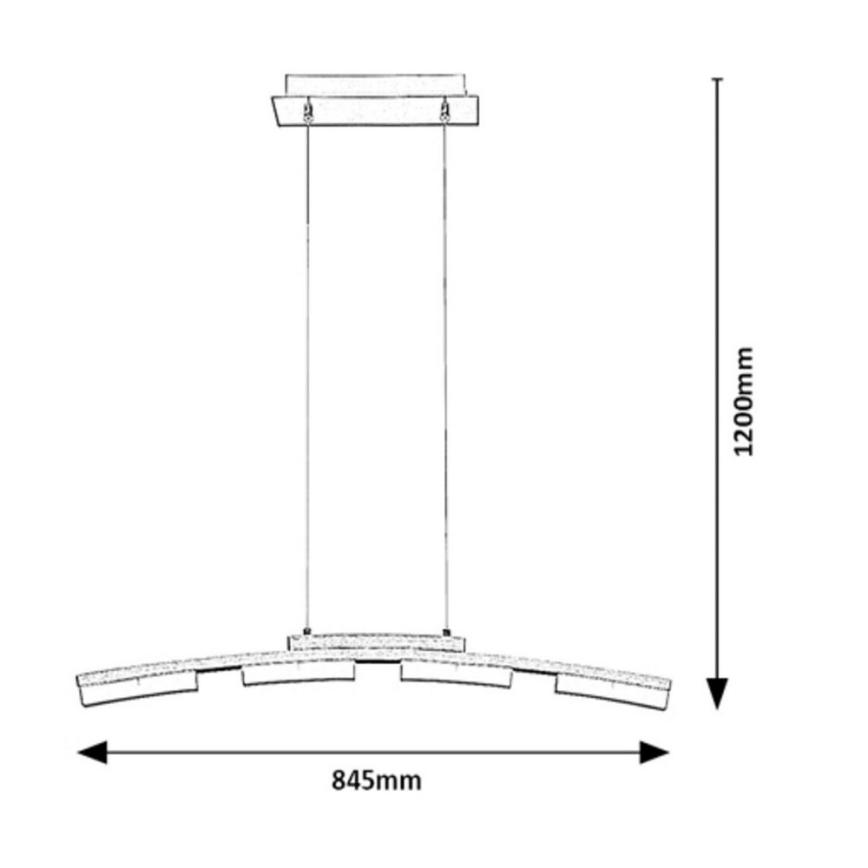 Rabalux - prigušiva LED luster na sajli LED/20W/230V