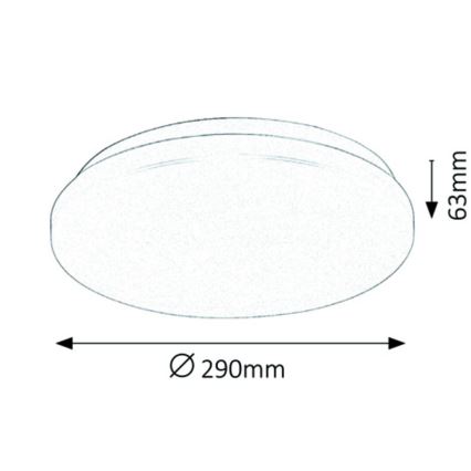 Rabalux - LED plafonsko svetlo LED/20W/230V prečnik 29 cm