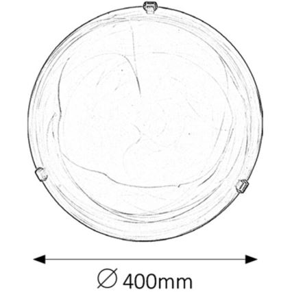 Rabalux - Plafonsko svetlo 2xE27/60W/230V, alabastersko staklo