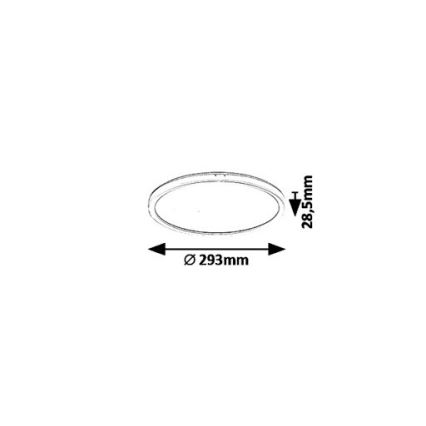 Rabalux - LED plafonsko svetlo LED/18W/230V prečnik 29,3 cm