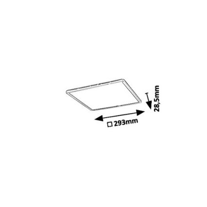 Rabalux - LED plafonsko svetlo LED/18W/230V 29,3x29,3 cm