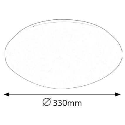 Rabalux - LED plafonsko svetlo LED/18W/230V prečnik 33 cm