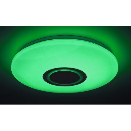 Rabalux - LED RGB prigušiva plafonska svetiljka sa zvučnikom LED/24W/230V Wi-Fi Tuya + daljinski upravljač, prečnik 40 cm