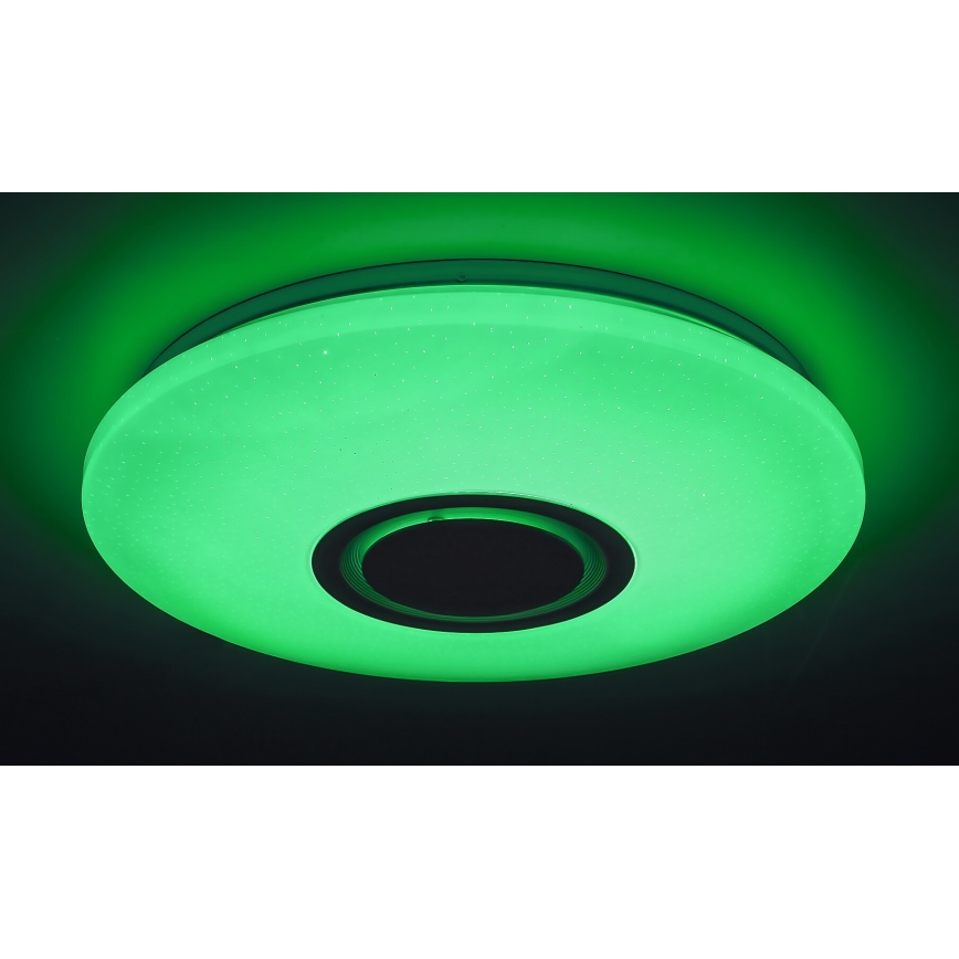 Rabalux - LED RGB prigušiva plafonska svetiljka sa zvučnikom LED/24W/230V Wi-Fi Tuya + daljinski upravljač, prečnik 40 cm